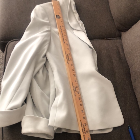 3 piece Albert Nipon suit light pearl grey wedding /party - Picture 7 of 16